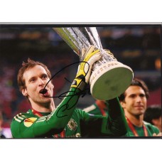 Signed photo of Petr Cech the Chelsea footballer.